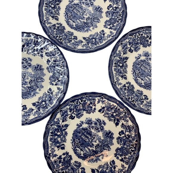 Royal Wessex Churchill Chelsea 8" Ceramic Plates Set Of 4 England P10127 - Picture 1 of 8